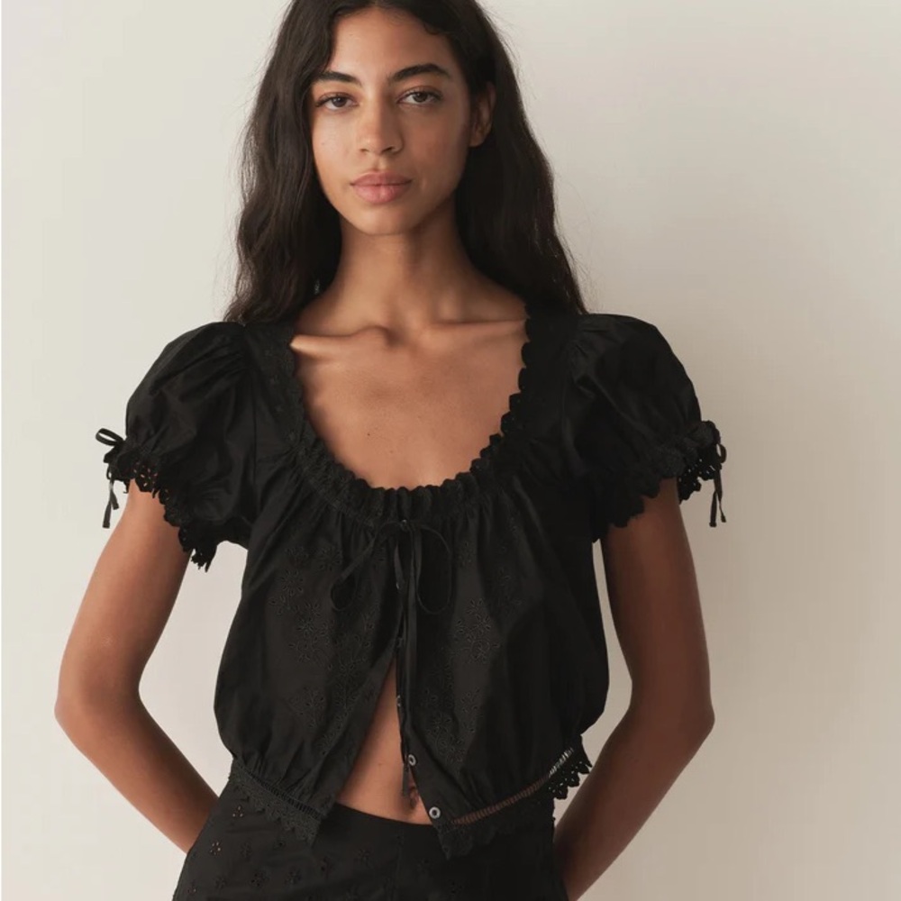 Doen Nera Top in Black